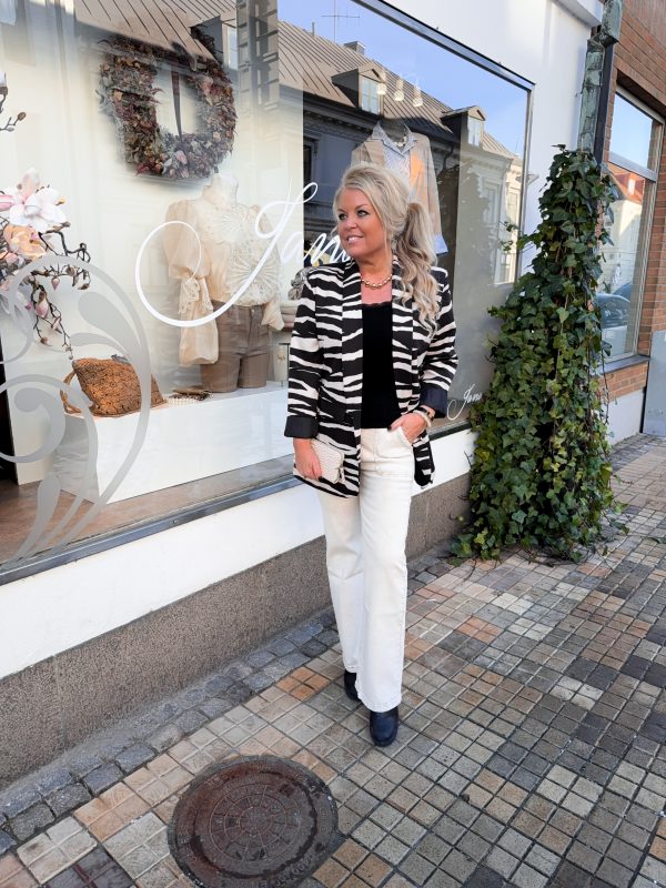 Zebra Kavaj - Svart/Beige - Bild 2