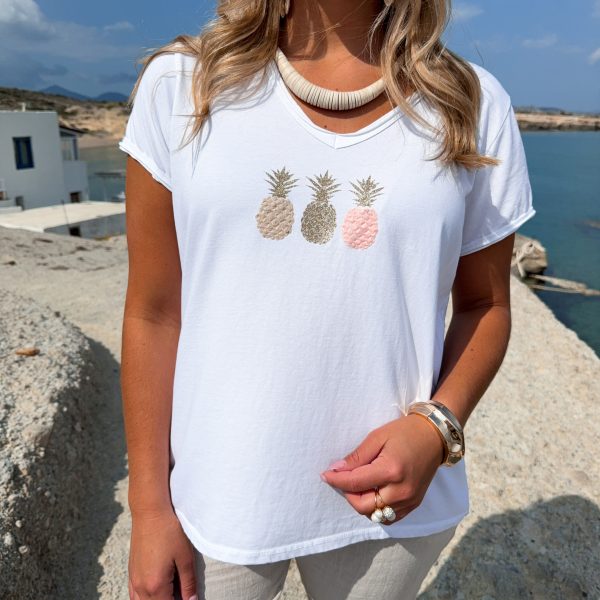 Vit T-Shirt - Gold Pineapple