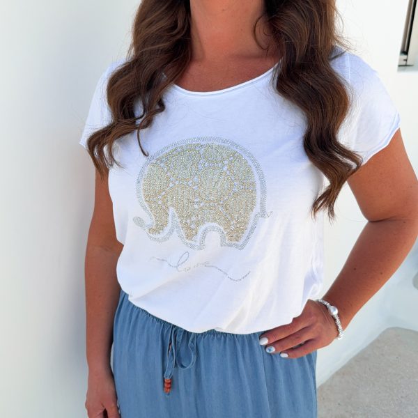 Vit T-Shirt - Elephant
