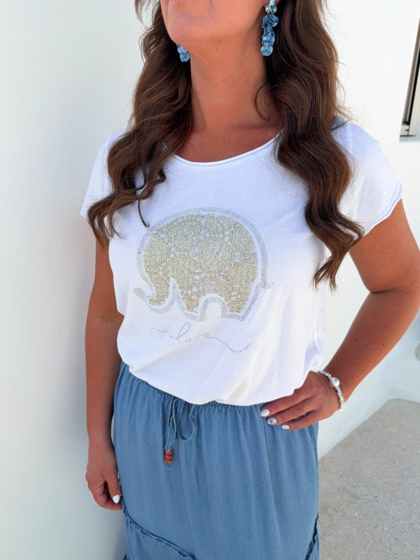 Vit T-Shirt - Elephant