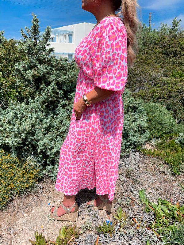 Bomullsklänning - Pink Leo - Bild 7