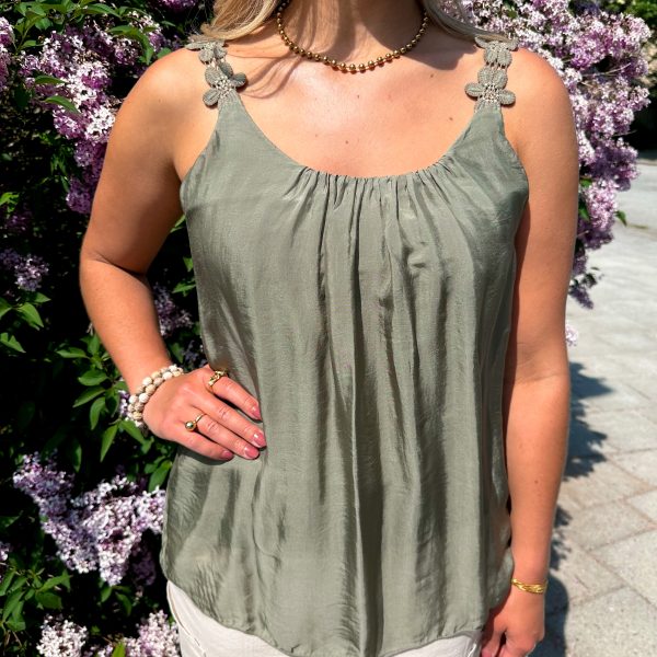 Silkeslinne - Blommor - Army