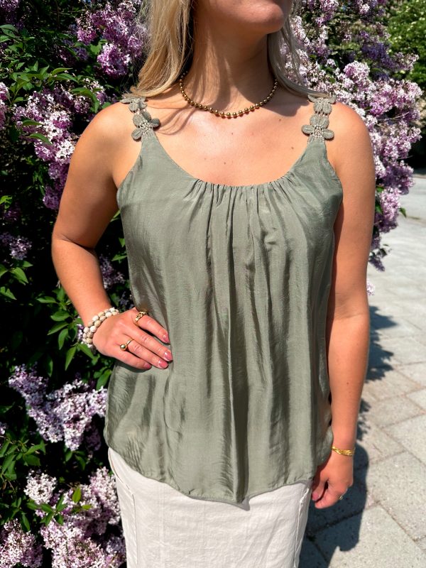 Silkeslinne - Blommor - Army