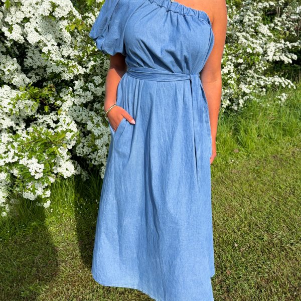Jeansklänning - One Shoulder