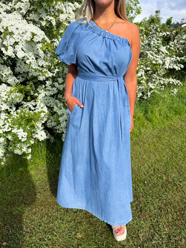 Jeansklänning - One Shoulder