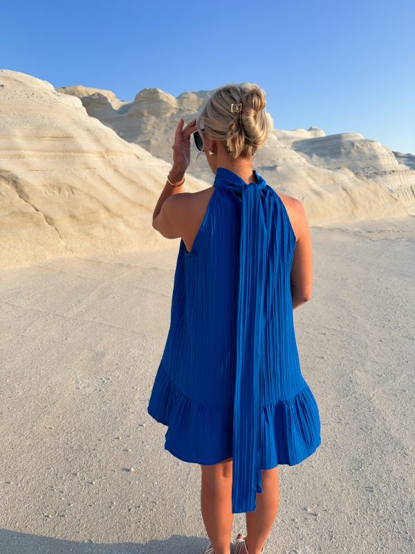 Blue Halterneck Dress