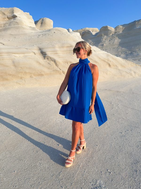 Blue Halterneck Dress - Bild 2