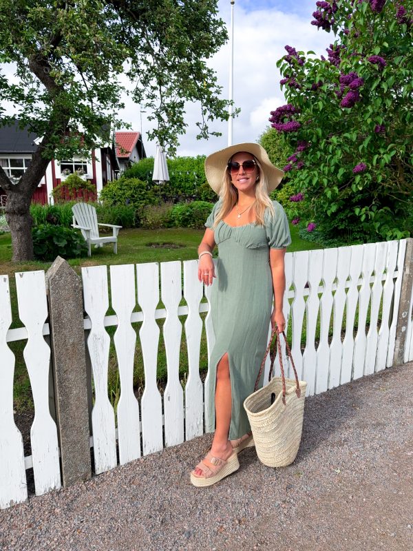Amanda Linneklänning - Khaki - Bild 4