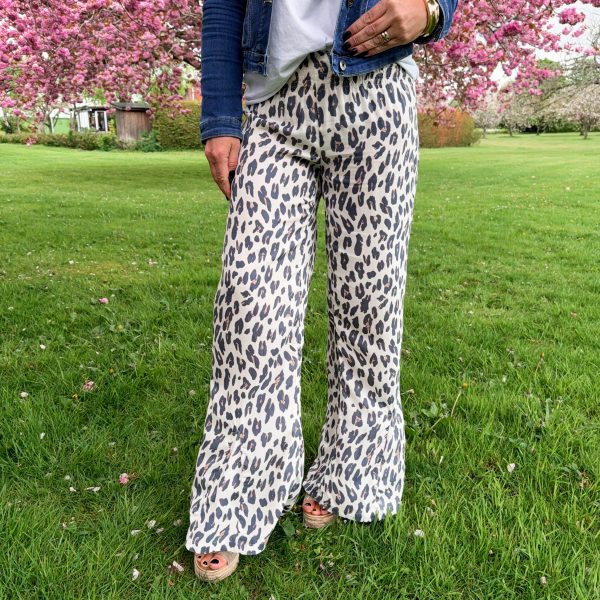 Mora Pant - Leopard Cream - Coconut Milk