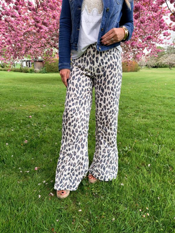 Mora Pant - Leopard Cream - Coconut Milk