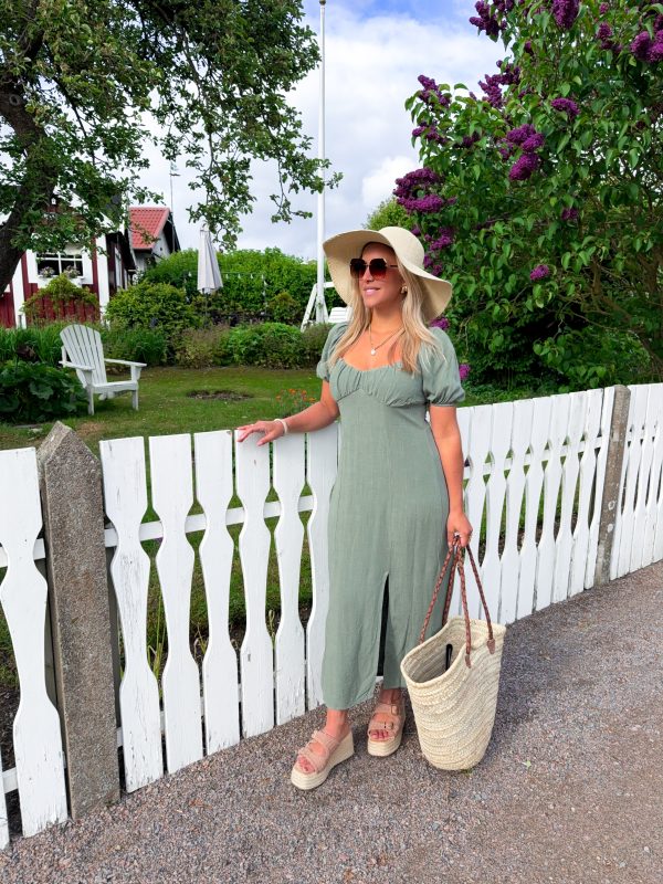 Amanda Linneklänning - Khaki - Bild 2
