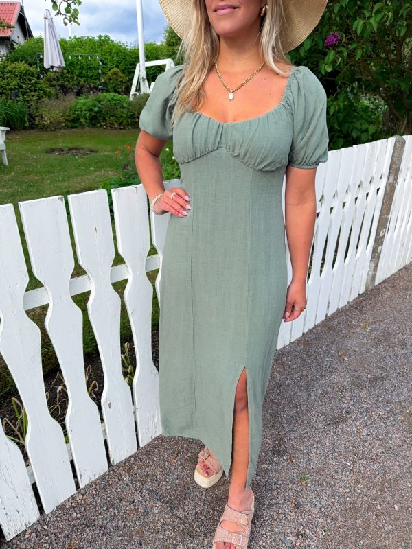 Amanda Linneklänning - Khaki
