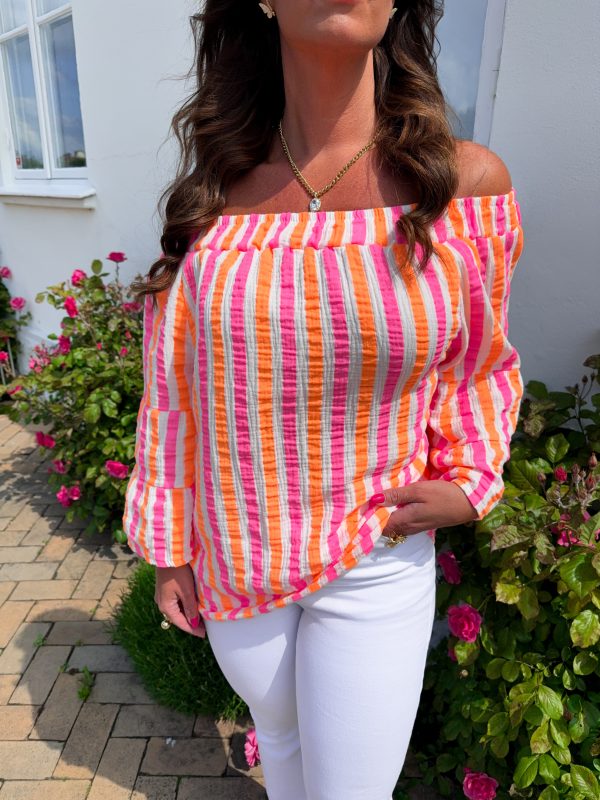 Bomullsblus - Pink Stripes - Bild 3