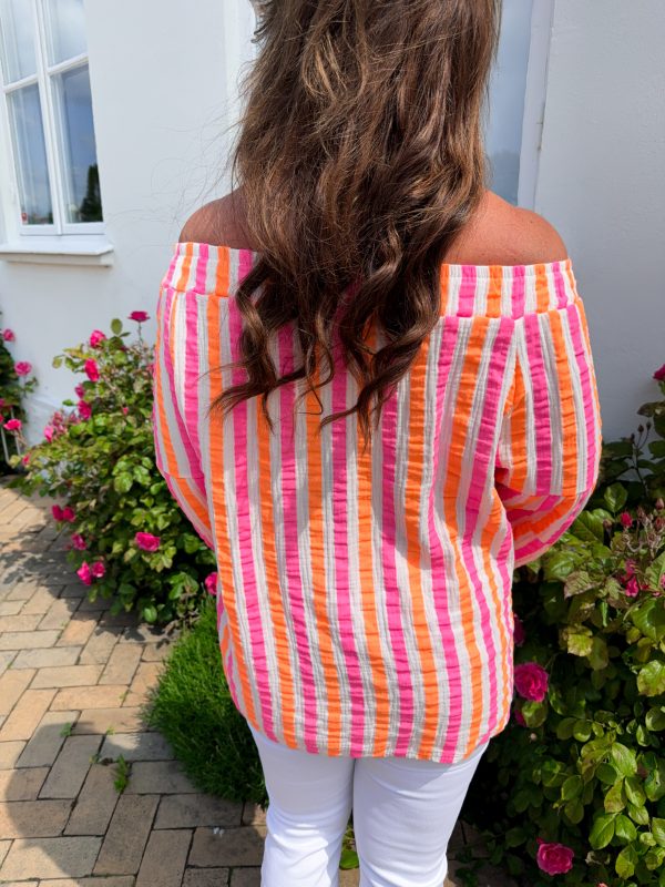 Bomullsblus - Pink Stripes - Bild 5