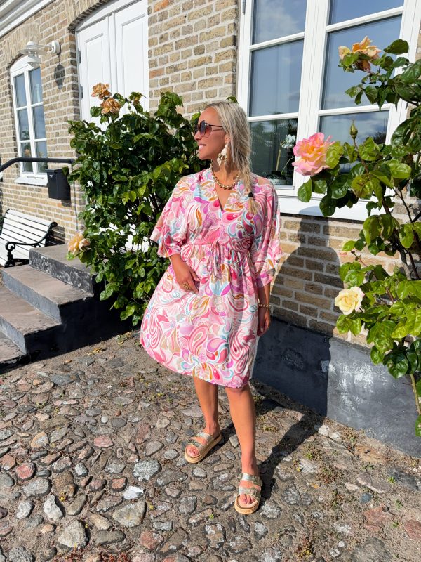 Kort Klänning - Zoe - Rosa/Blå - Bild 2