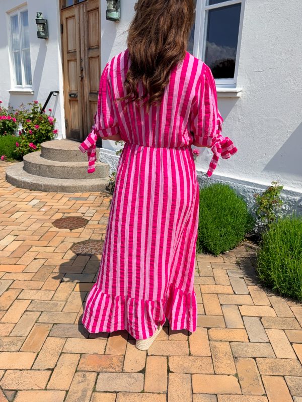 Audry Dress - Stripes - Cerise - Bild 4