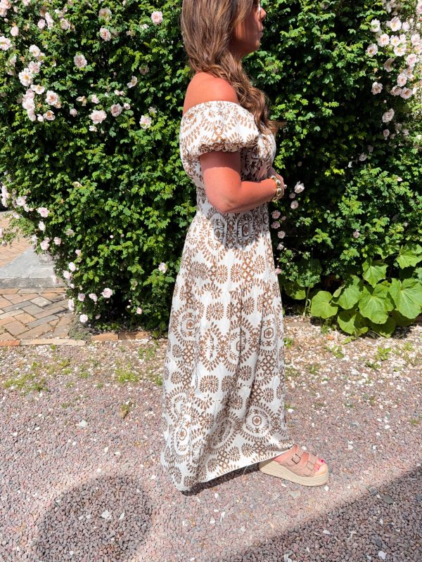Smock Klänning - Mönstrad Brun - Bild 6