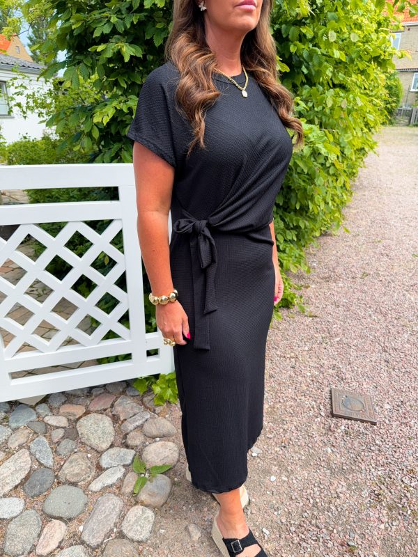 Svart Tight Klänning - Knyte - Bild 3