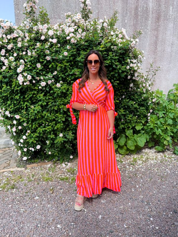Audry Dress - Stripes - Rosso - Bild 2