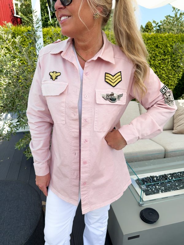 Army Skjortjacka - Ljusrosa