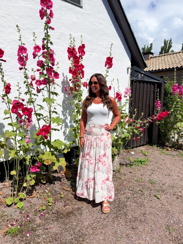 Bohokjol - Blommönstrad Beige/Rosa - Bild 2