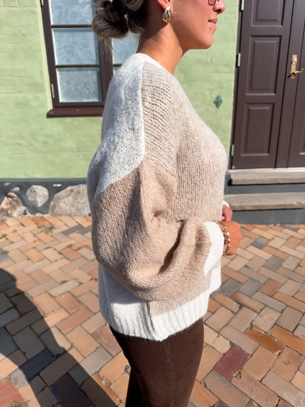 Stickad Kofta - Brun/Beige - Bild 3
