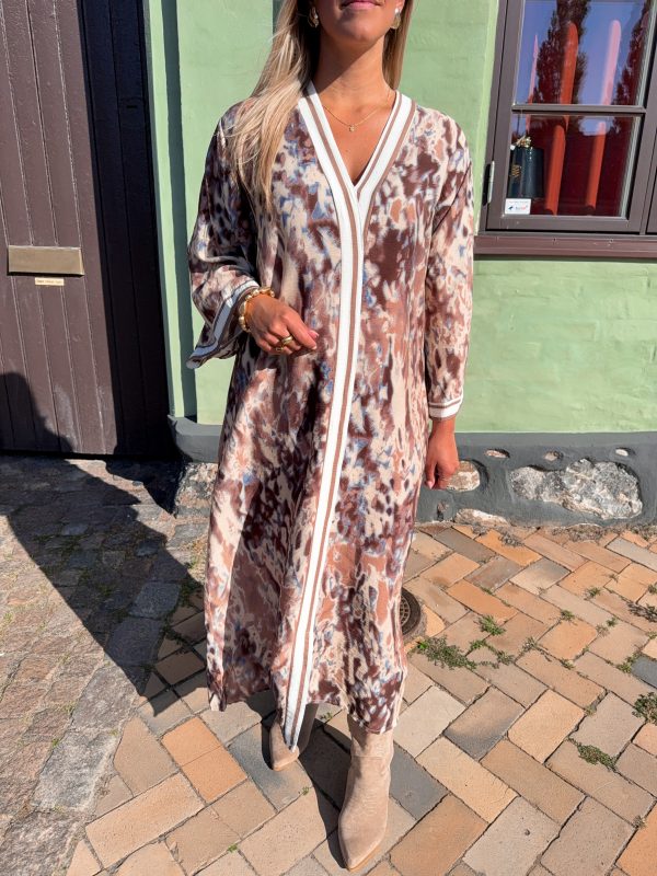 Mönstrad Klänning - Brun/Beige