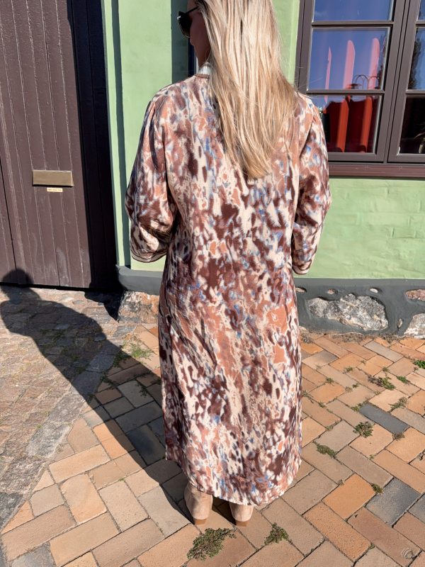 Mönstrad Klänning - Brun/Beige - Bild 5