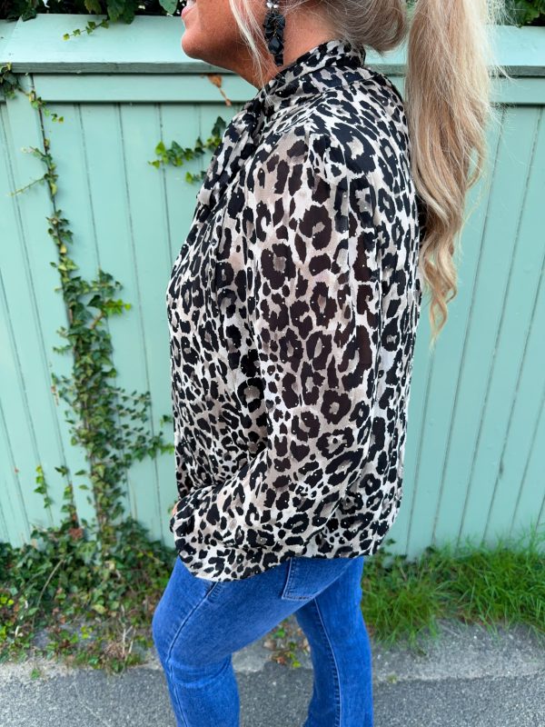Långärmad Festblus - Leopard - Bild 5