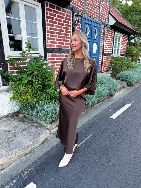 Satinblus - Brun - Bild 2