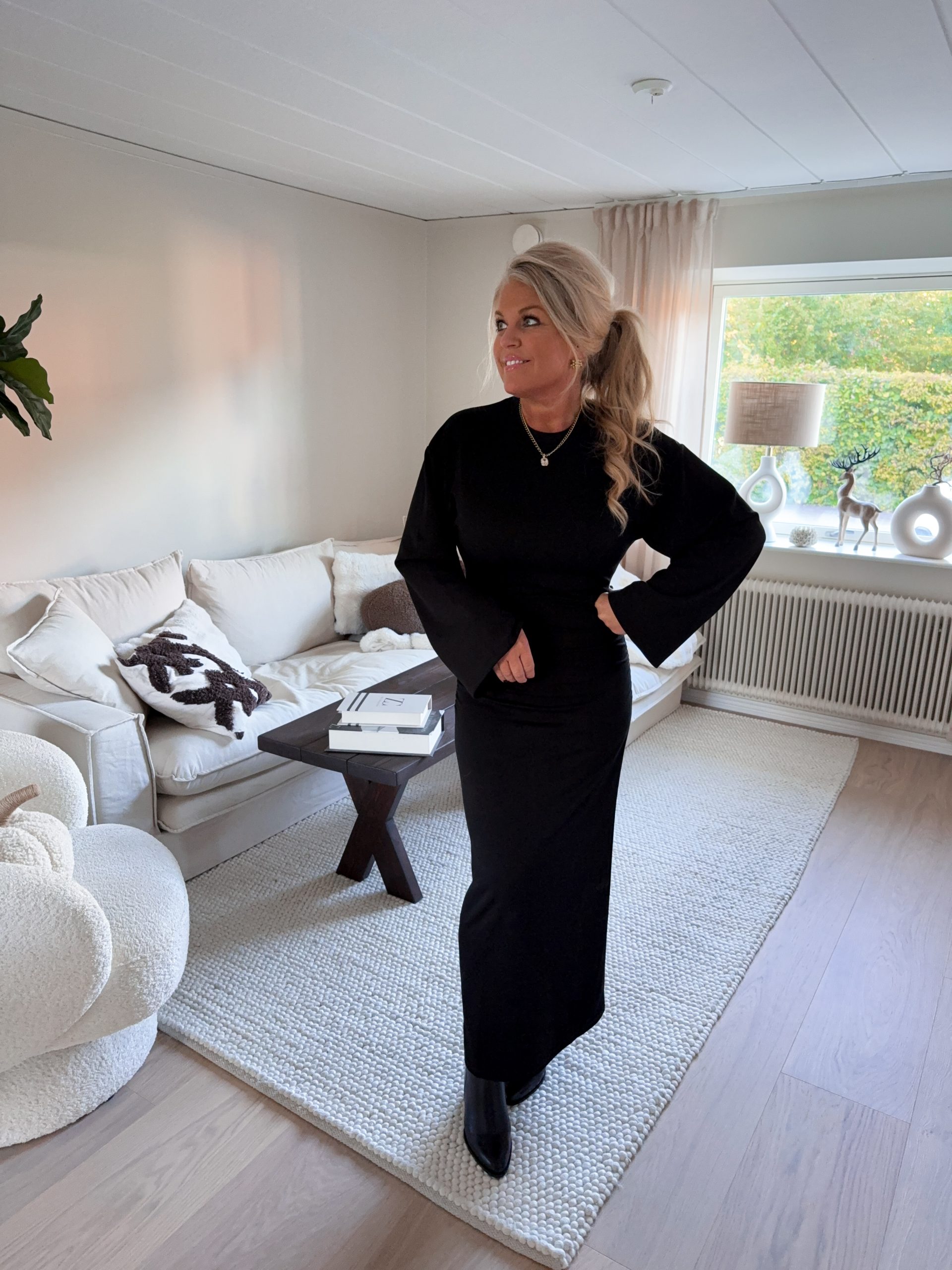 Svart Tight Klänning - Bild 2