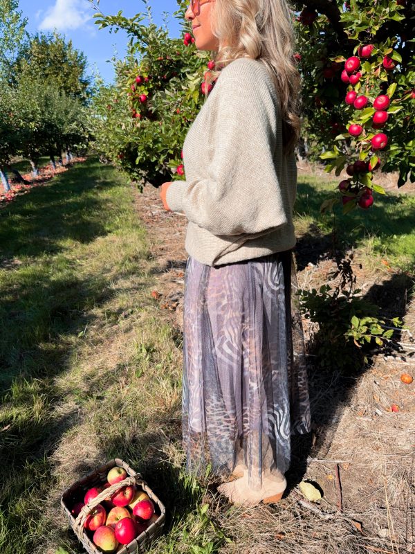 Tyllklänning/Stickad Tröja Set - Bild 5