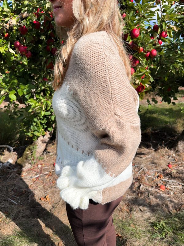 Stickad Kofta - Cream/Beige - Bild 3