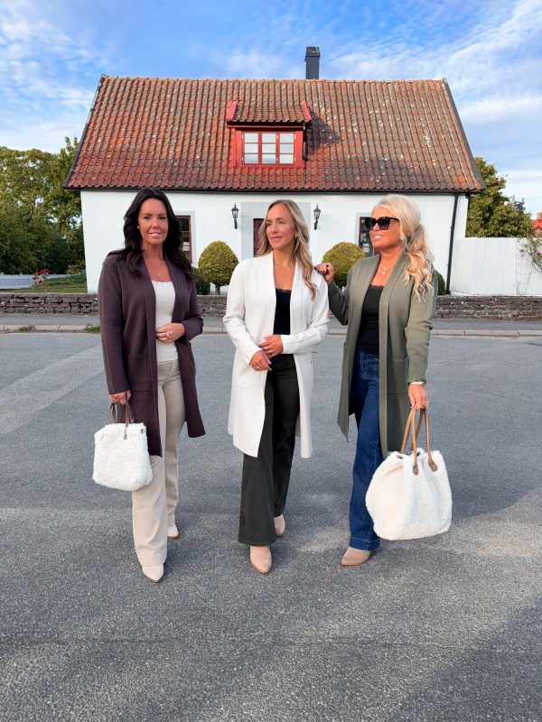 Finstickad Koft/Kappa - Brun - Bild 2