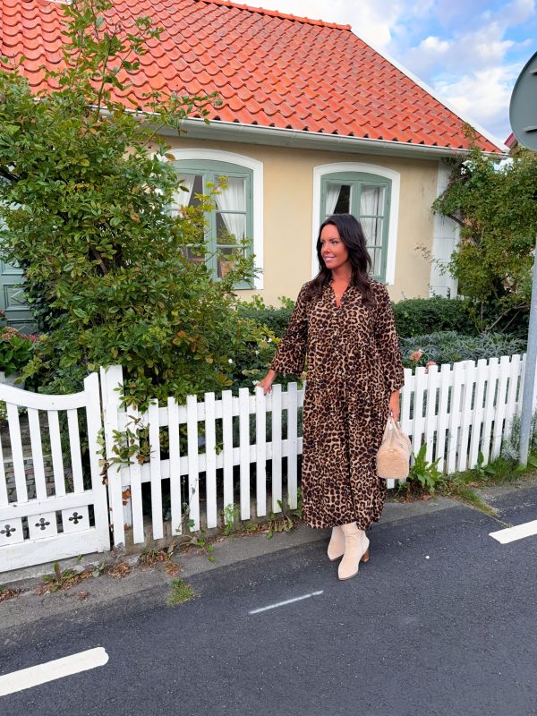 Viskosklänning - Leopard - Bild 2