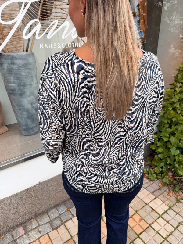 Mönstrad Zip Topp - Bild 4