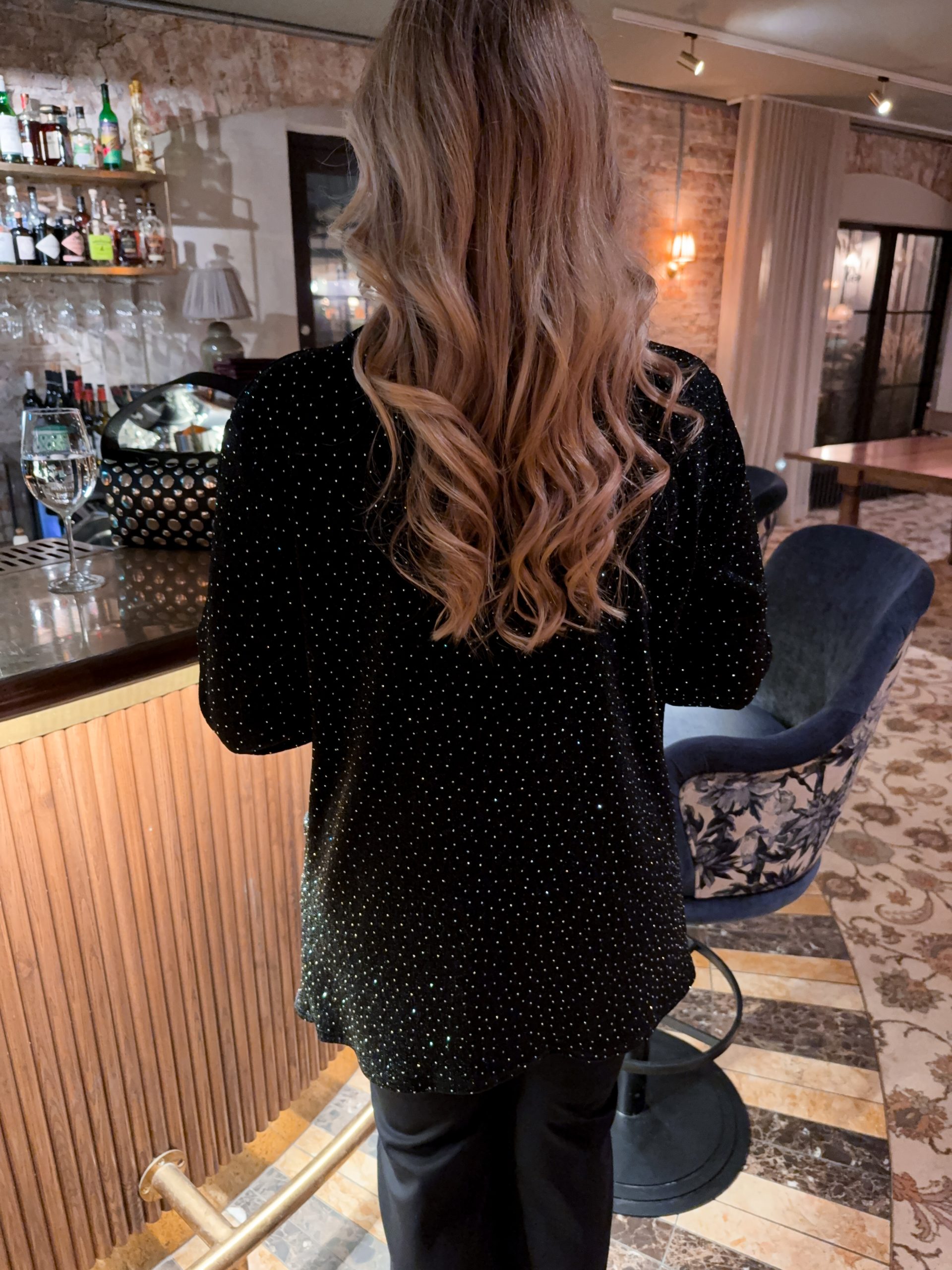 Svart Paljettkavaj - Bild 5