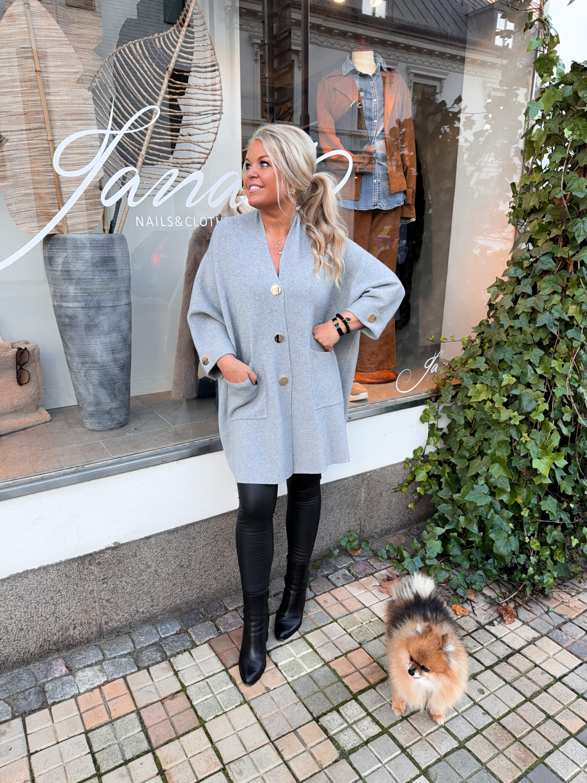 Oversized Kofta - Grå - Bild 2