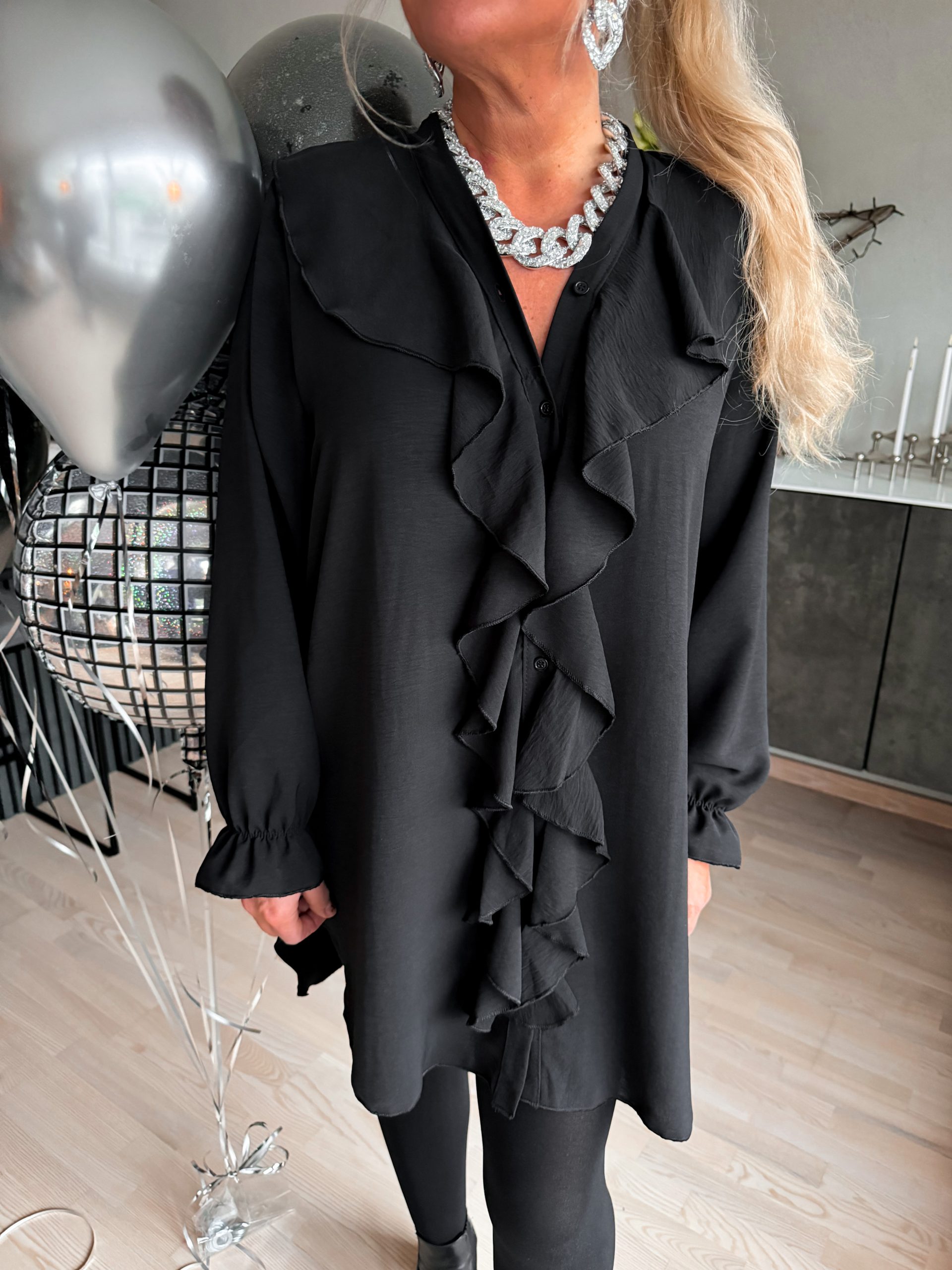 Volangtunika - Svart - Bild 3