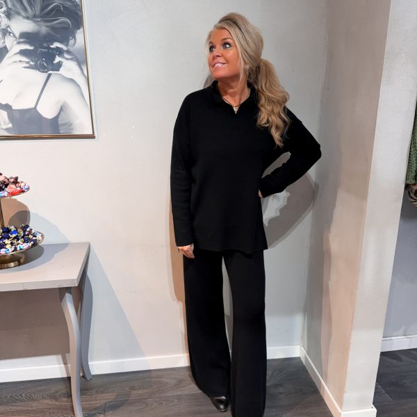 Loungeset - Byxa & Tröja - Svart