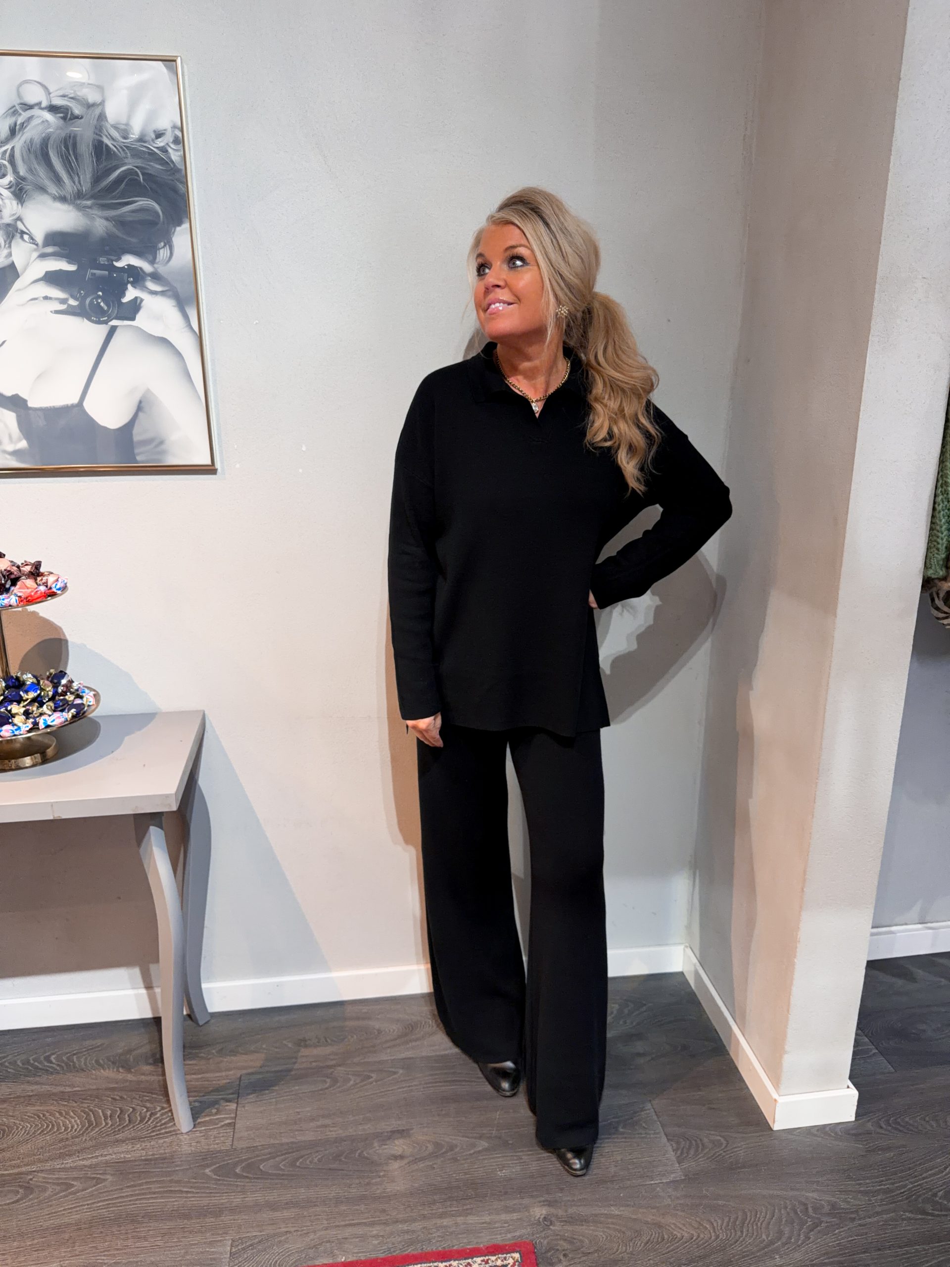 Loungeset - Byxa & Tröja - Svart