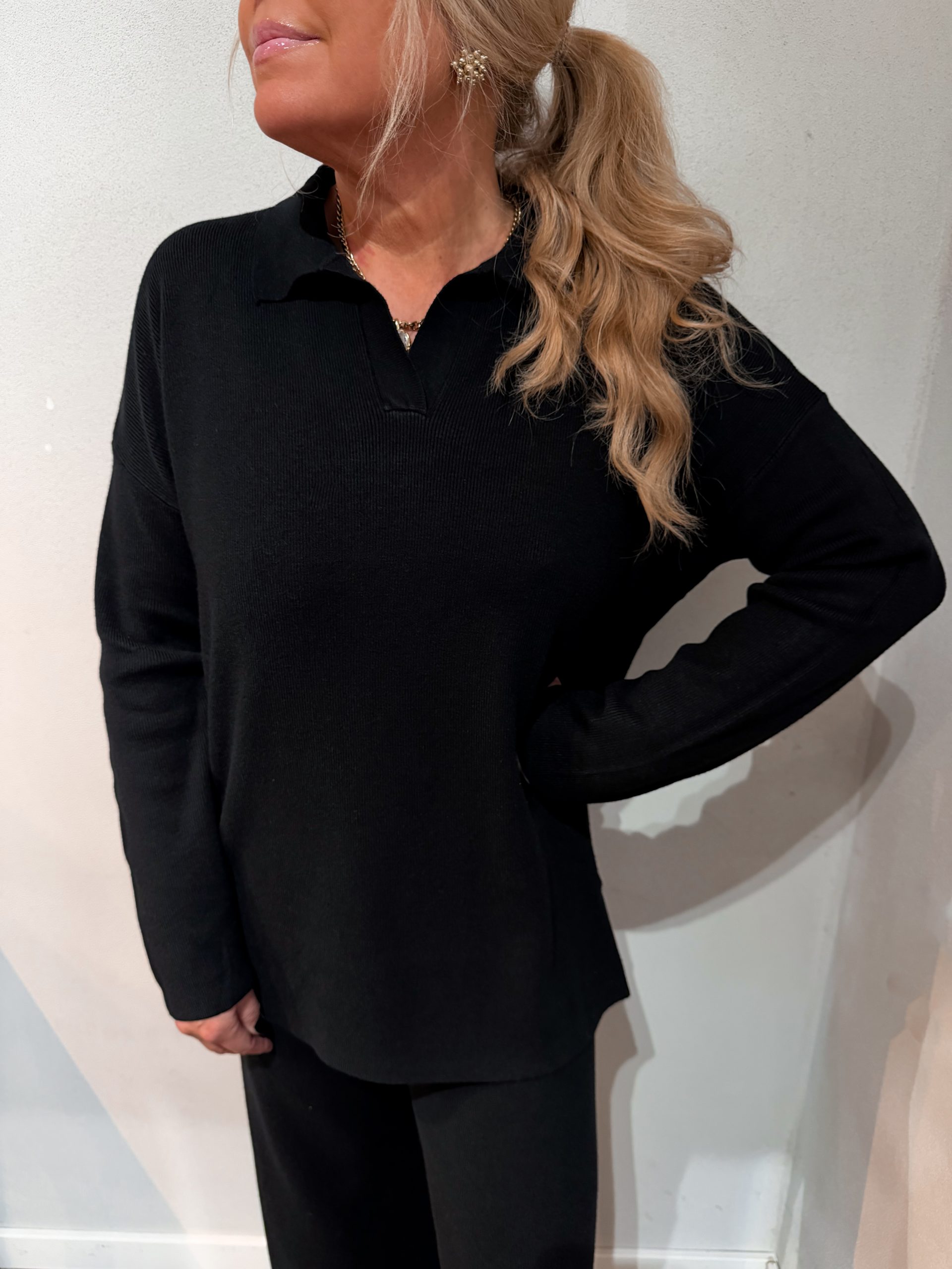 Loungeset - Byxa & Tröja - Svart - Bild 2