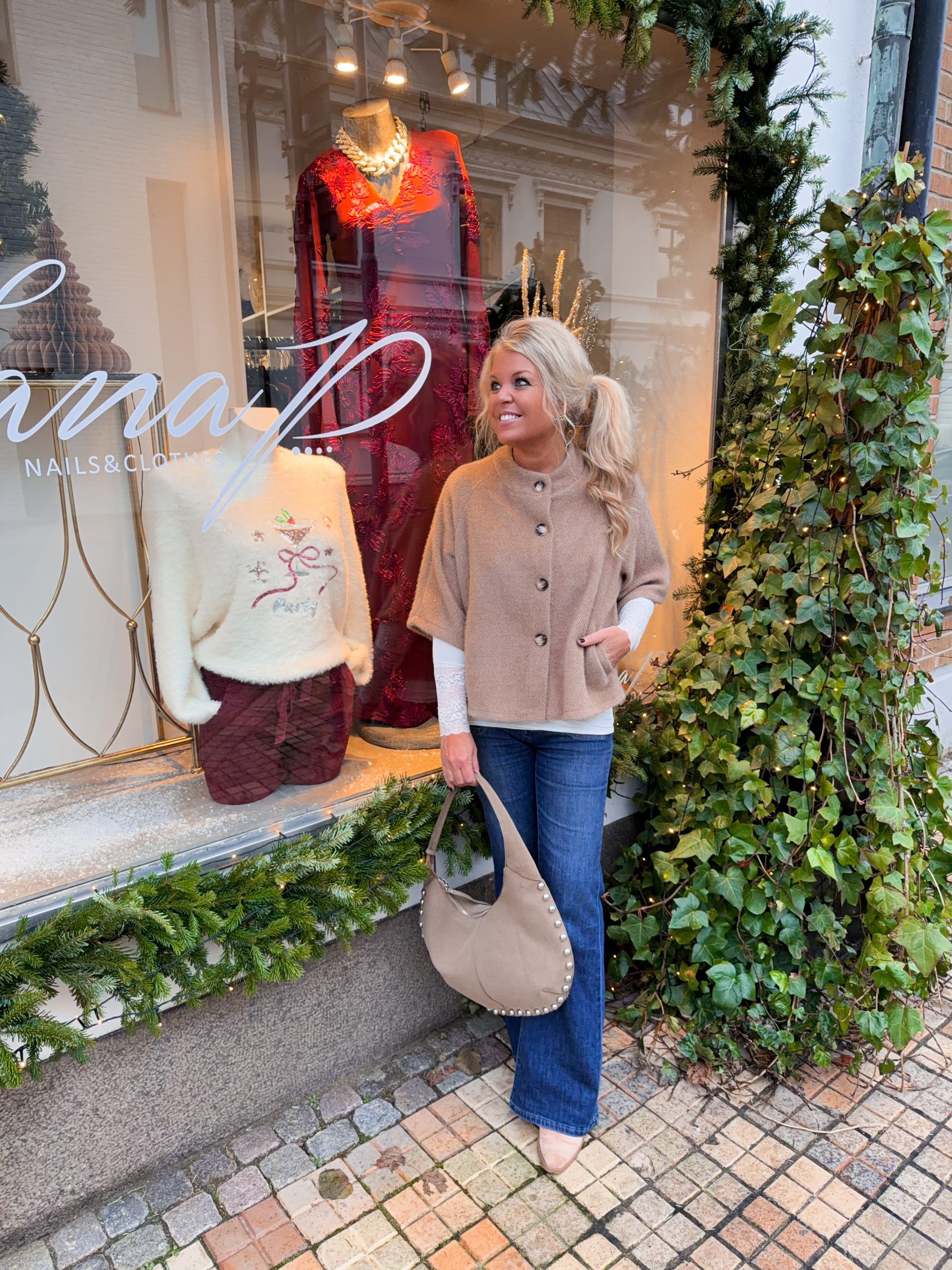 Ponchokofta - Taupe - Bild 2