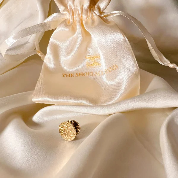 Gold Textured Pin – Button Base