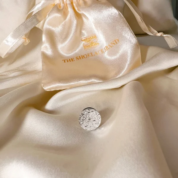 Silver Textured Pin – Button Base