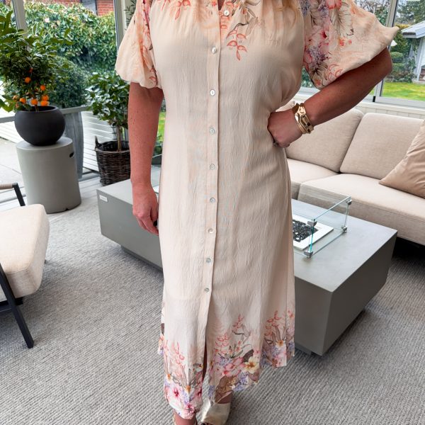 Skjortklänning - Blommönstrad