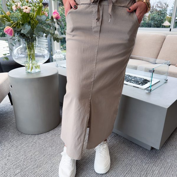 Stretchkjol - Nougat