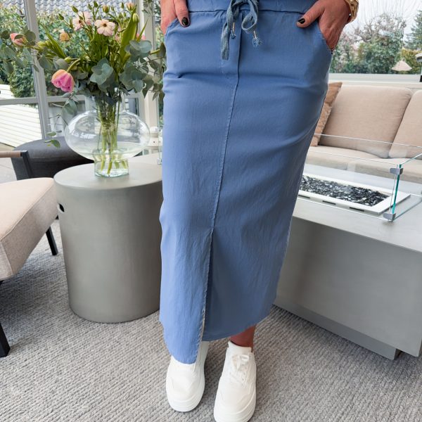 Stretchkjol - Jeansblå