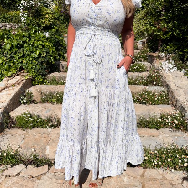 Carina Dress - Blue Flower