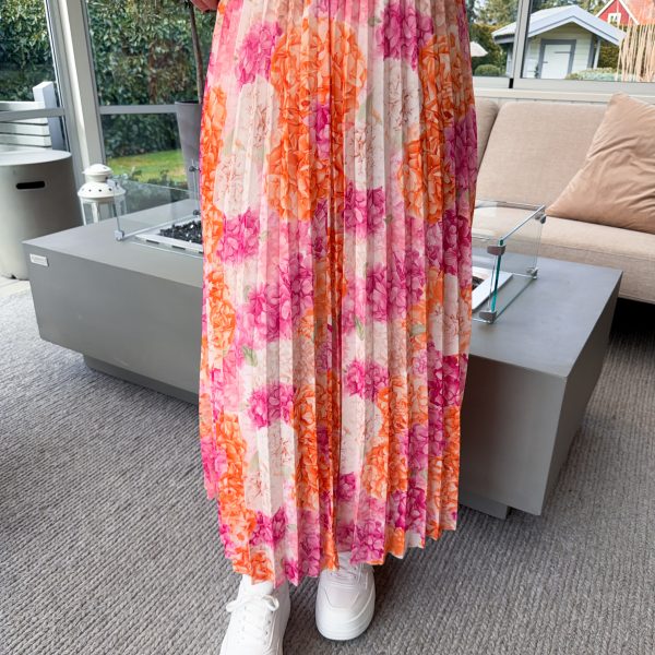 Plisserad Kjol - Hortensia